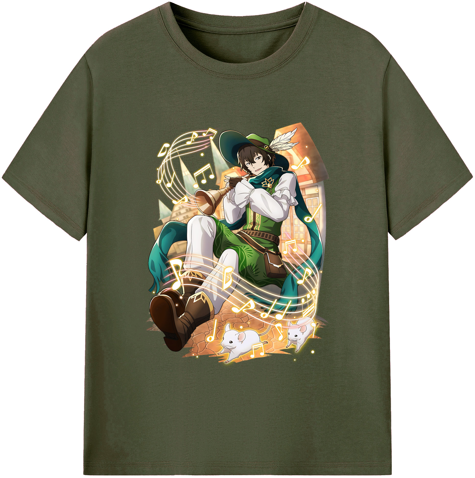（画像用） 文豪ストレイドッグス Bungo Stray Dogs 綿100％ メンズ半袖Tシャツ｜肌触りやわらか＆通気性